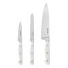 Farberware Professional 3-Piece Forged Triple Rivet Chef Knife Set Razor Sharp Kitchen Knives White