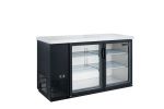 Commercial 60" Double Glass Hinged Door Back Bar Cooler Refrigerator