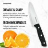 Farberware Classic Stainless Steel 6-Piece Tripe-Riveted Knife Set with Black Handle