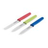 Farberware BBQ Set of 3 Paring Knives with Assorted Colored Handles