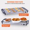 VEVOR Electric Buffet Server & Food Warmer, 25.6" x 15" Portable Stainless Steel Chafing Dish Set with Temp Control & Oven-Safe Pan, Perfect for Cater