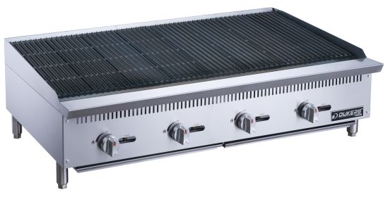 Dukers 48" Heavy Duty Charbroiler in Stainless Steel (Model: DCCB48, Material: Stainless Steel)