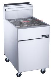 Dukers Commercial Kitchen Fryer With Four Tube Burner (Model: DCF5-NG(Natural Gas), Material: Stainless Steel)